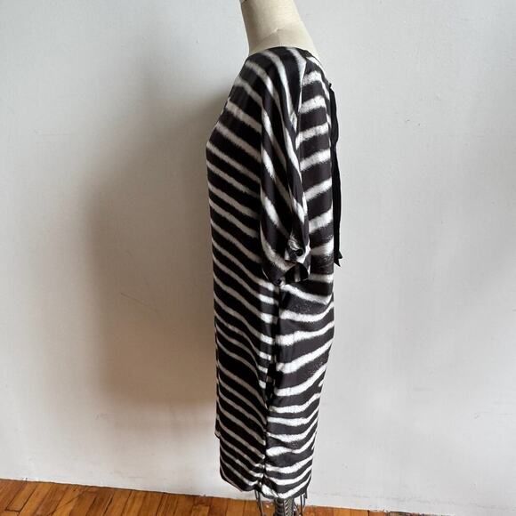 STELLA MCCARTNEY Zebra Stripe Silk Mini Dress - Picture 7 of 12
